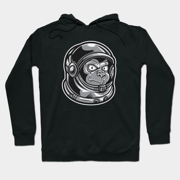 Astronaut Ape Hoodie by TomCage